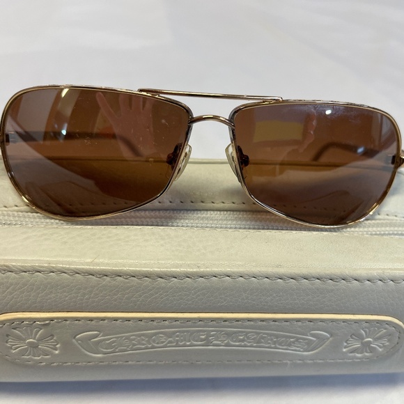 Gold Chrome Hearts "RED" Sunglasses - Picture 4 of 16